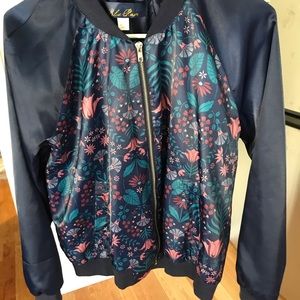 Floral Bomber Jacket